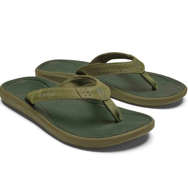 OluKai Mens Pili Waterproof Leather Sandals