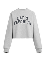 Favorite Daughter Womens The Cropped Dads Favorite Sweatshirt