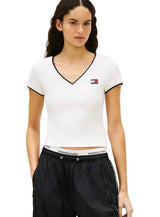 Tommy Hilfiger Tommy Jeans Women's Slim Badge V-Neck T-Shirt