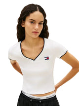 Tommy Hilfiger Tommy Jeans Women's Slim Badge V-Neck T-Shirt