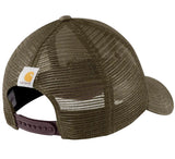 Carhartt Mens Canvas Mesh-Back Logo Graphic Cap