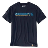Carhartt Mens Irvine Relaxed Layered Logo T-Shirt