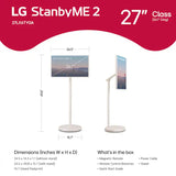 LG StanbyME 2 27" LCD FHD Touchscreen Panel Display TV