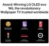 LG 77" Class W6 Series OLED evo AI 4K Smart webOS TV with Wallpaper Design