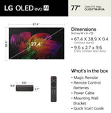 LG 77" Class W6 Series OLED evo AI 4K Smart webOS TV with Wallpaper Design