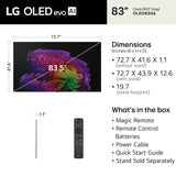 LG 83" Class G6 Series OLED evo AI 4K Smart webOS TV with Gallery Design and Flush Wall Mount