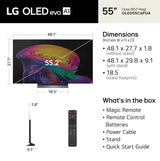LG 55" Class C6 Series OLED evo AI 4K Smart webOS TV