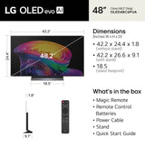 LG 48" Class C6 Series OLED evo AI 4K Smart webOS TV