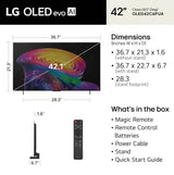 LG 42" Class C6 Series OLED evo AI 4K Smart webOS TV
