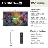 LG 115" Class 92B Series QNED AI Mini LED 4K Smart webOS TV