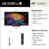 LG 65" Class C6 Series OLED evo AI 4K Smart webOS TV