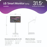 LG 32" Smart Monitor Swing 4K UHD (3840x2160) IPS Touchscreen