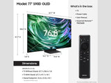 Samsung 77” Class S90D Series OLED 4K UHD Smart Tizen TV (2026)