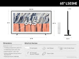 Samsung 65” Class LS03H Series The Frame 4K UHD SamsungVision AI Smart Tizen TV (2026)