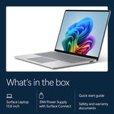 Microsoft Surface Laptop 13.8" Snapdragon X2 Elite (12 core) 16GB RAM 1TB SSD, Platinum, Windows 11, Latest Model (8th Edition)