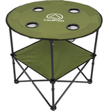 Shelterlogic CAMP&GO 28" Round Lightweight Fabric Portable Folding Beach Table