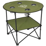 Shelterlogic CAMP&GO 28" Round Lightweight Fabric Portable Folding Beach Table