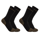 Carhartt Men's Midweight Cotton Blend Steel Toe Boot Sock 2-Pack