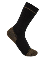 Carhartt Men's Midweight Cotton Blend Steel Toe Boot Sock 2-Pack