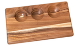 Lipper International Acacia 3-Dip Serve Board