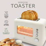 Willow Eco Series 2 Slice Toaster with Clear-View Window