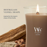 WoodWick Large Hourglass Candle - Silk & Spice