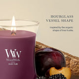 WoodWick Medium Hourglass Candle - Velvet Plum