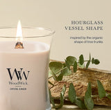 WoodWick Medium Hourglass Candle - Crystal Ginger