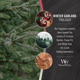 WoodWick Large Hourglass Trilogy Candle - Winter Garland Trilogy