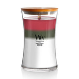 WoodWick Large Hourglass Trilogy Candle - Winter Garland Trilogy