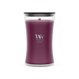 WoodWick Large Hourglass Candle - Velvet Plum