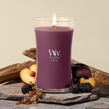 WoodWick Large Hourglass Candle - Velvet Plum