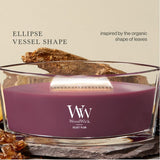 WoodWick Ellipse Candle - Velvet Plum