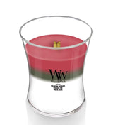 WoodWick Medium Hourglass Trilogy Candle - Winter Garland Trilogy