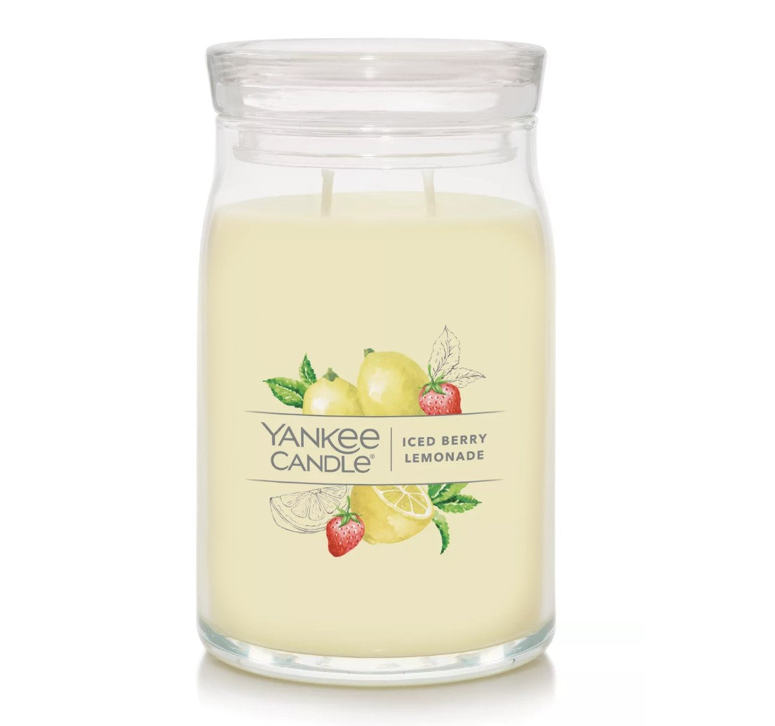 Yankee Candle Signature Large Jar Candle - Iced Berry Lemonade