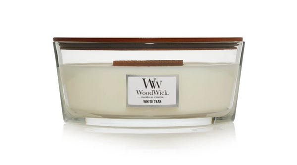 WoodWick Ellipse Candle - White Teak