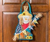Evergreen Scarecrow Welcome Door Décor