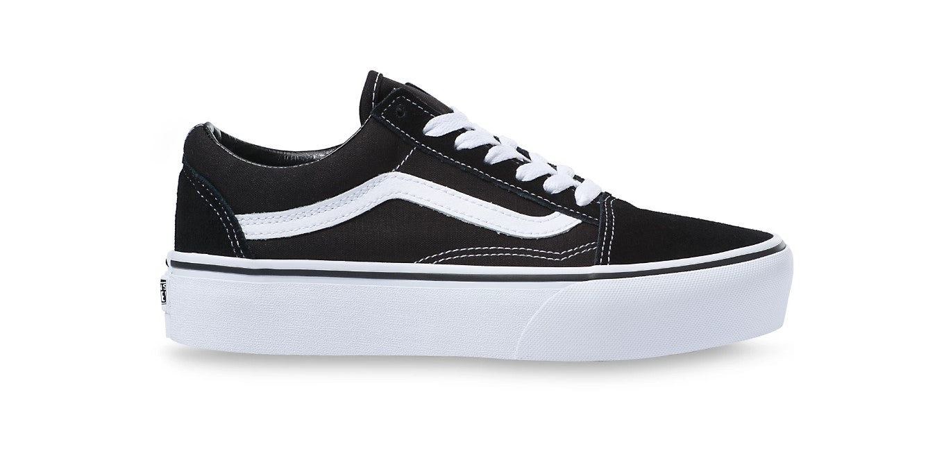 Vans platform shops black womens