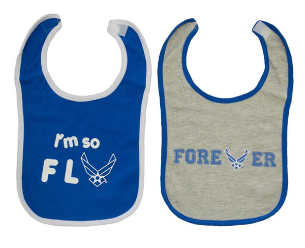 Trooper Airforce Cotton Baby Bibs 2 Pack