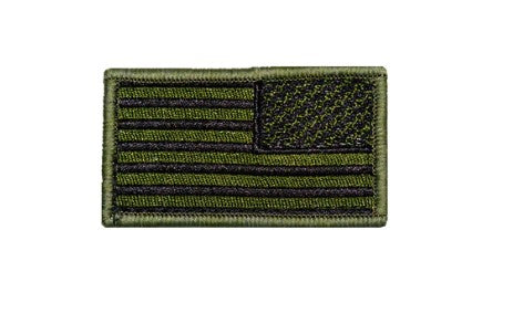 Trooper Youth Reverse Green American Flag Patch