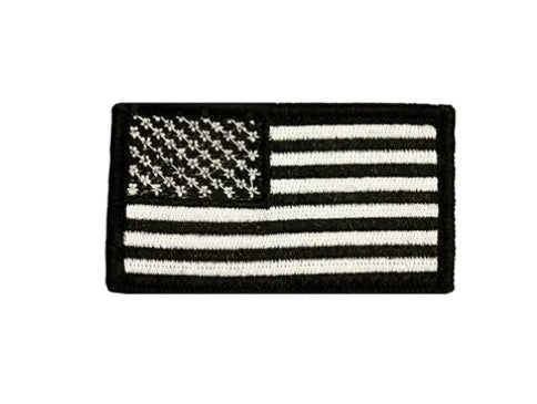 Trooper Youth Black and White American Flag Patch