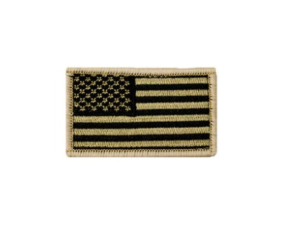 Trooper Youth Tan and Black American Flag Patch