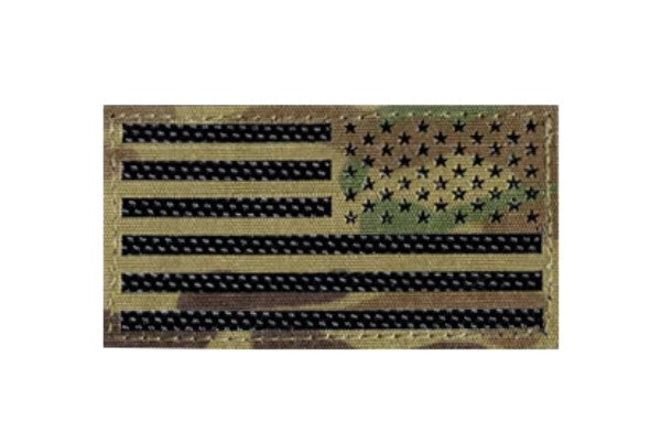 Trooper Youth Laser Multicamo Reverse Flag Patch