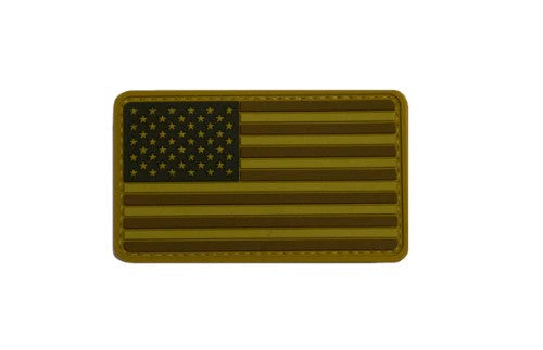 Trooper 3 USA Flag Coyote Morale Patch