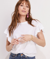Vineyard Vines Womens Flutter-Sleeve Surf T-Shirt