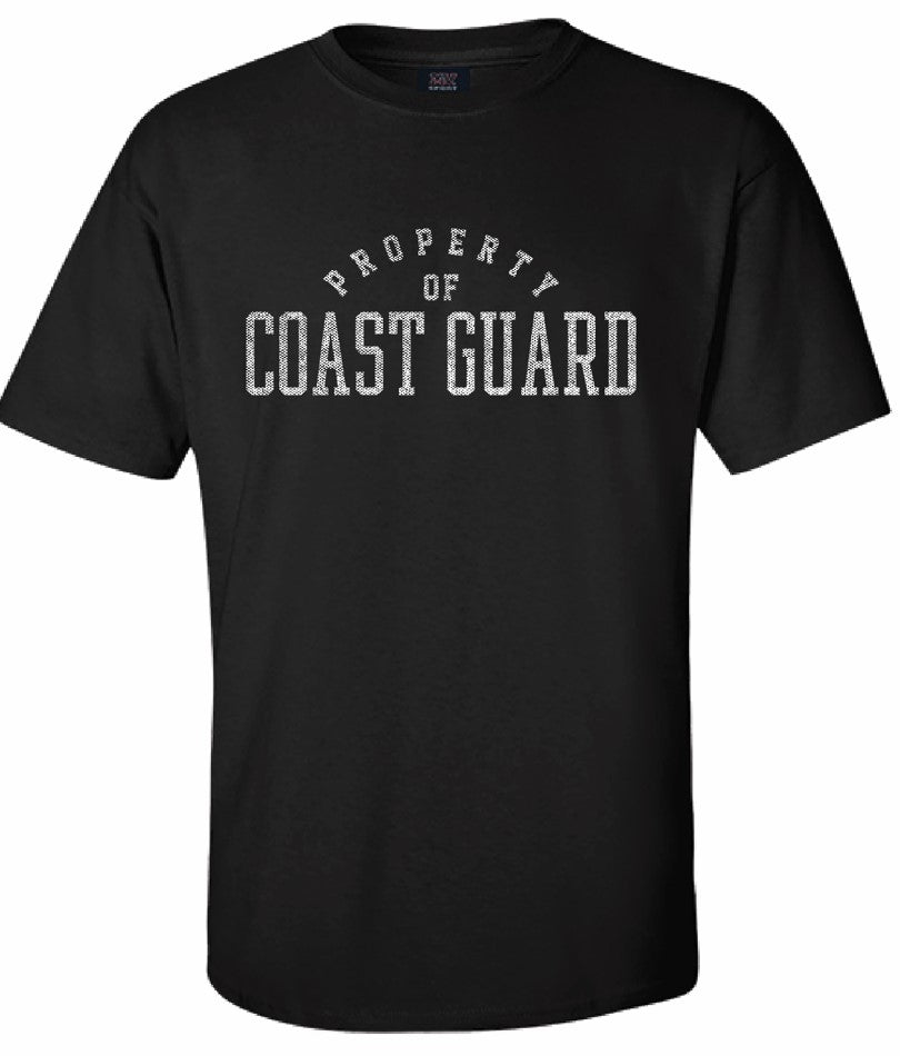 Coast Guard Mens Property of Coast Guard Short Sleeve T-Shirt