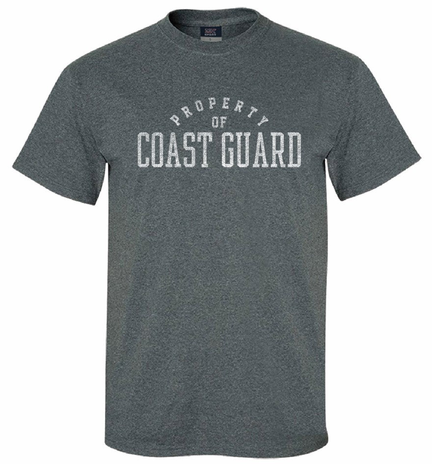 Coast Guard Mens Property of Coast Guard Short Sleeve T-Shirt