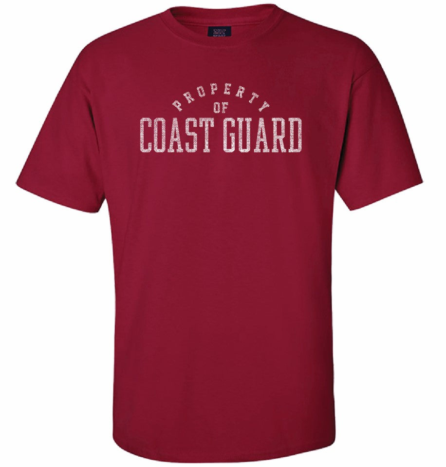 Coast Guard Mens Property of Coast Guard Short Sleeve T-Shirt