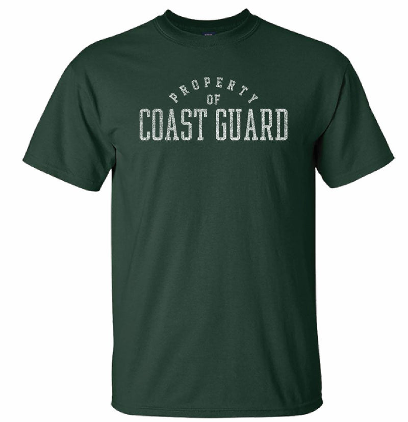 Coast Guard Mens Property of Coast Guard Short Sleeve T-Shirt