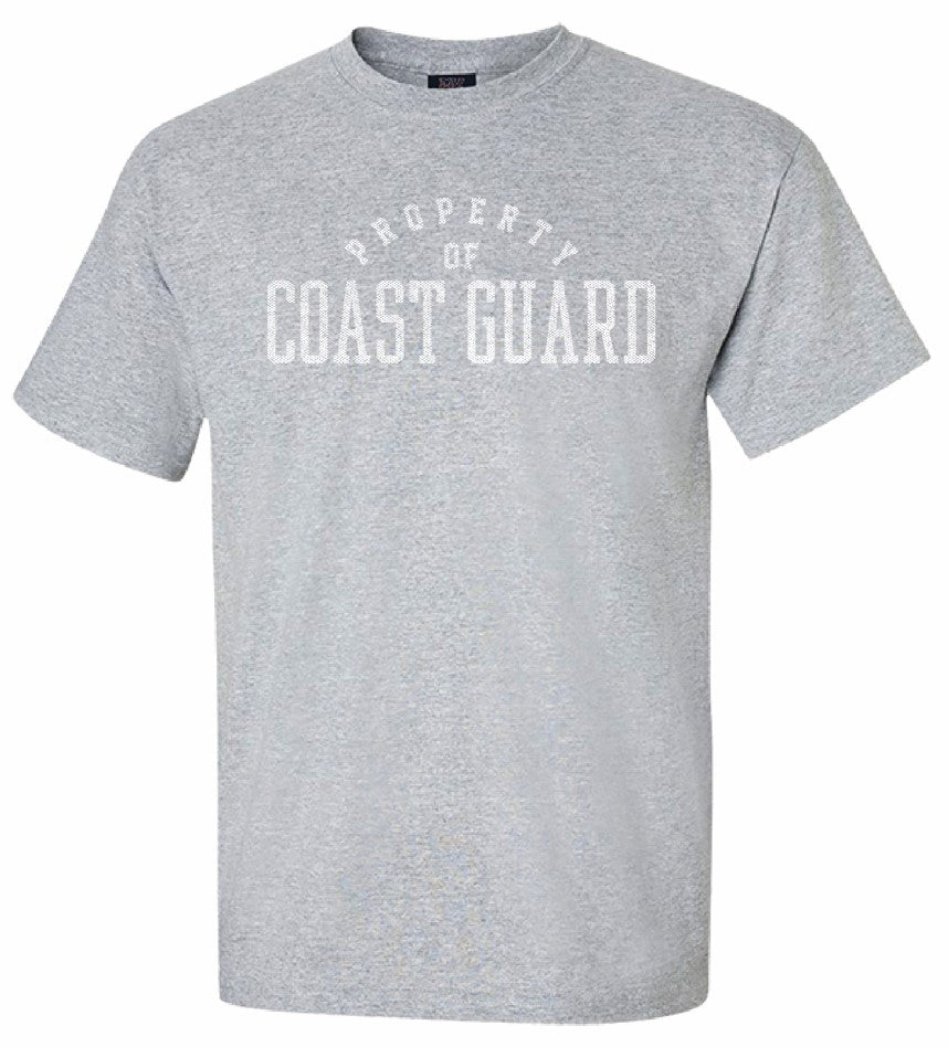 Coast Guard Mens Property of Coast Guard Short Sleeve T-Shirt